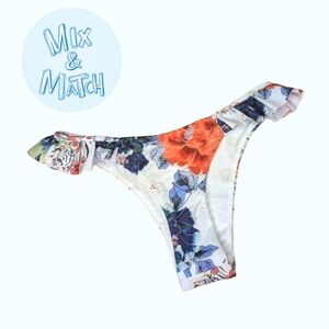 Maaji Reversible Cheeky Cut Ruffle Bottom - Happy Thoughts Kali NWOT Size small
